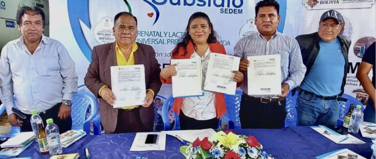 SEDEM FIRMA CONVENIO CON LAS ALCALDÍAS DE SACABA Y VINTO PARA APERTURAR NUEVOS PUNTOS DE DISTRIBUCIÓN DEL SUBSIDIO PRENATAL LACTANCIA Y UNIVERSAL PRENATAL POR LA VIDA