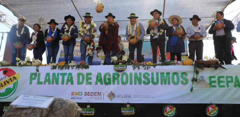 GOBIERNO INICIA LA CONSTRUCCIÓN DE SEGUNDA PLANTA DE AGROINSUMOS EN COCHABAMBA