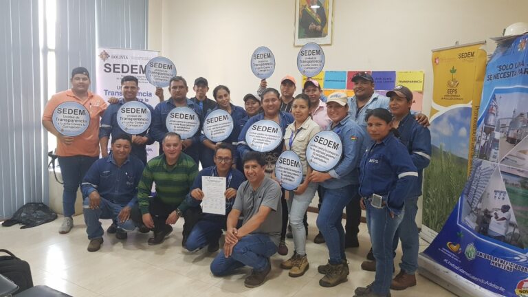 TALLER EN ÉTICA PÚBLICA, “SUSCRIPCIÓN DE COMPROMISOS INSTITUCIONALES”,  Y LEY 974 – EMPRESA ESTRATEGICA DE PRODUCCION DE SEMILLAS – EEPS (MONTERO – SANTA CRUZ)