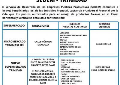SEDEM - TRINIDAD