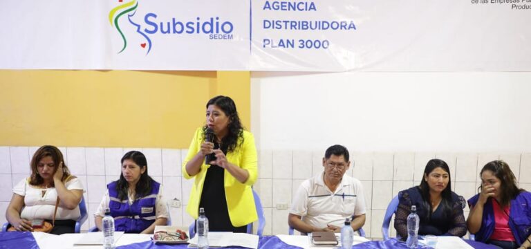 SEDEM INAUGURA DISTRIBUIDORA DE SUBSIDIOS EN EL PLAN 3000 SANTA CRUZ PARA BRINDAR MAYOR COMODIDAD A LAS BENEFICIARAS