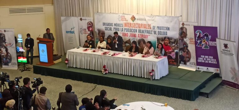 BRIGADAS MÓVILES INTERSECTORIALES DE PROTECCIÓN SOCIAL LLEGARÁN A PUEBLOS INDÍGENAS Y REGIONES ALEJADAS PARA DISTRIBUIR EL SUBSIDIO UNIVERSAL PRENATAL POR LA VIDA Y BRINDAR OTROS SERVICIOS