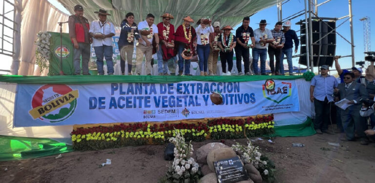 VILLA MONTES DA INICIO A CONSTRUCCIÓN DE PLANTA PARA BIODIÉSEL CON INVERSIÓN DE MAS DE BS 81 MILLONES