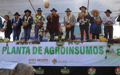 GOBIERNO INICIA LA CONSTRUCCIÓN DE SEGUNDA PLANTA DE AGROINSUMOS EN COCHABAMBA