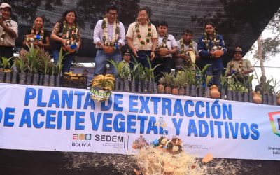 PRESIDENTE ARCE INICIA LA CONSTRUCCIÓN DE LA PLANTA INDUSTRIAL DE EXTRACCIÓN DE ACEITE DE PALMA EN CHIMORÉ