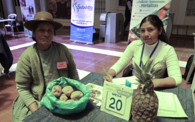 Más de 60 familias productoras participan de la Rueda de Negocios del Subsidio en Oruro